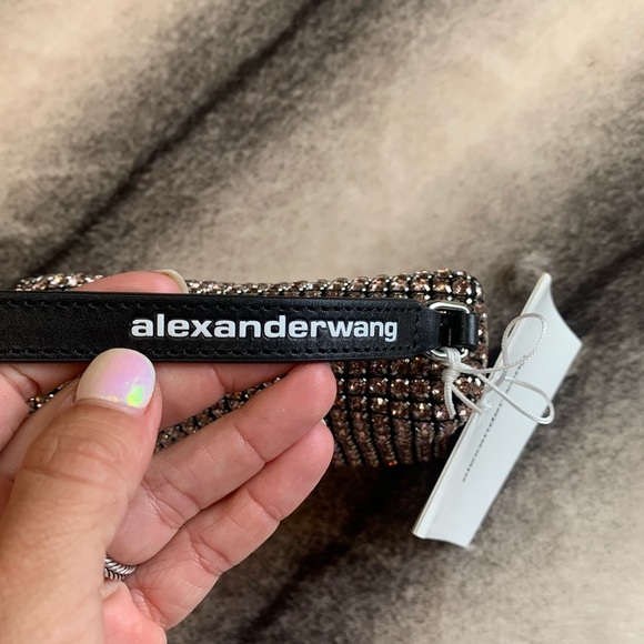 { Alexander Wang } Wangloc Crystal Mini Pouch Bag - Picture 4 of 12